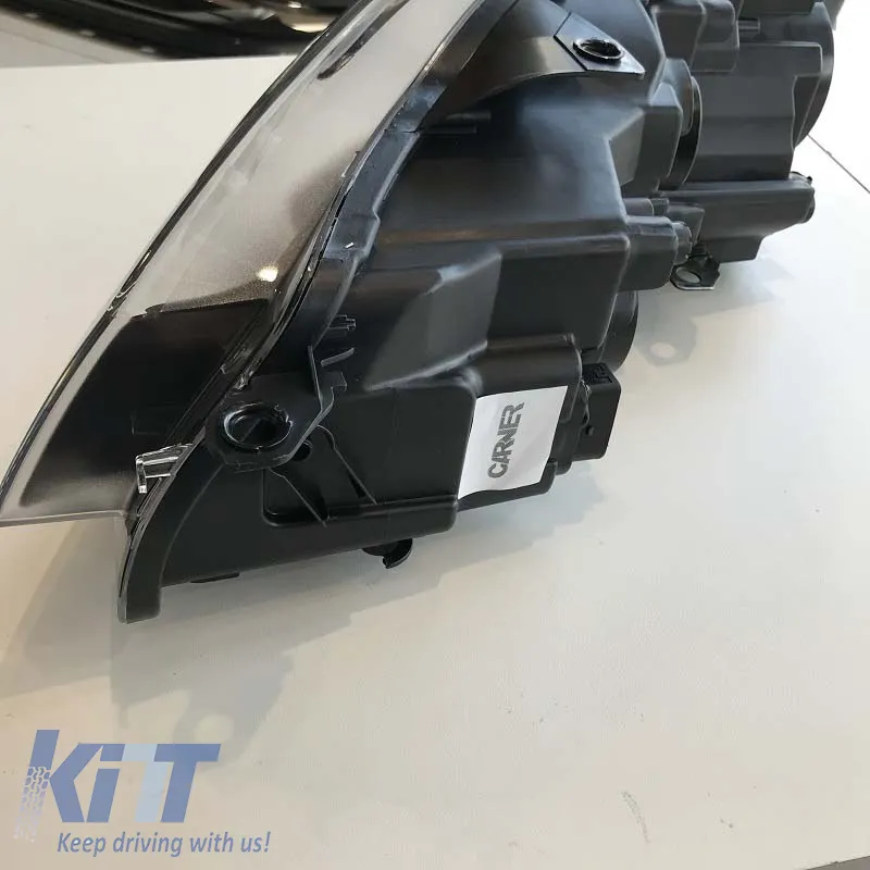 Headlights Set suitable for VW Golf VI (6) 08-12 DRL GTI /R20 Look Black H7/H7 With Motor Carner