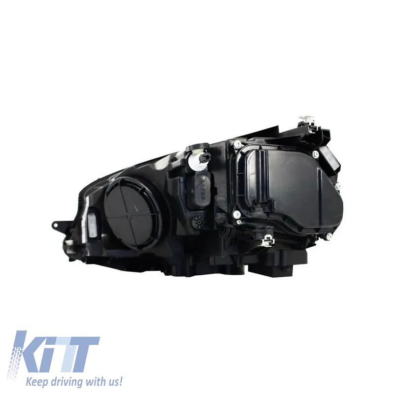 Headlights Set suitable for VW Golf VII (7) 12-17 U-Type DRL & Led Signal Dynamic GTI R-Line Look Black H7/H7 With Motor Carner