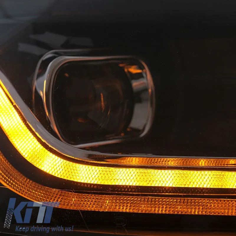 Headlights Set Suitable for VW Polo 6R/6C 09-17 DRL New Design & Dynamic Signal H7 With Motor Carrier