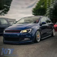 Headlights Set Suitable for VW Polo 6R/6C 09-17 DRL Tube & Dynamic Signal H7 With Motor V-Land-image-6329248