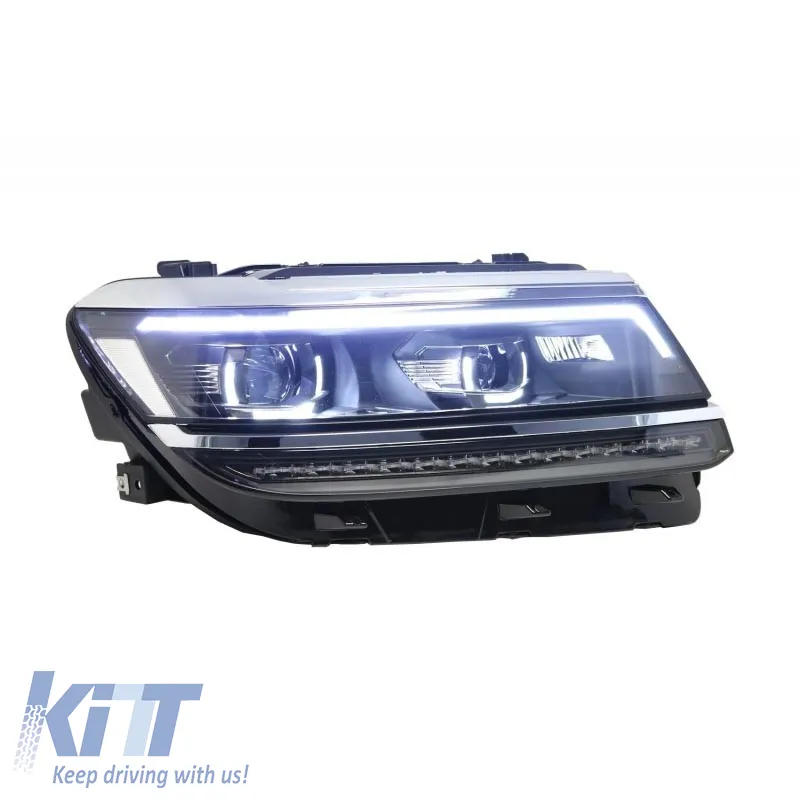 Headlights Set suitable for VW Tiguan II mk2 16+ DRL Led Matrix & Led Signal Dynamic R-Line Look H7/H7 With Motor Carner