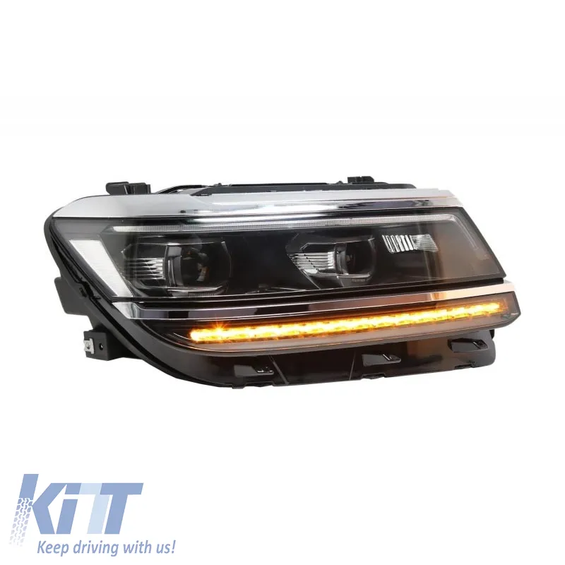 Headlights Set suitable for VW Tiguan II mk2 16+ DRL Led Matrix & Led Signal Dynamic R-Line Look H7/H7 With Motor Carner