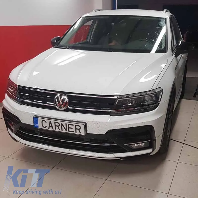 Headlights Set suitable for VW Tiguan II mk2 16+ DRL Led Matrix & Led Signal Dynamic R-Line Look H7/H7 With Motor Carner