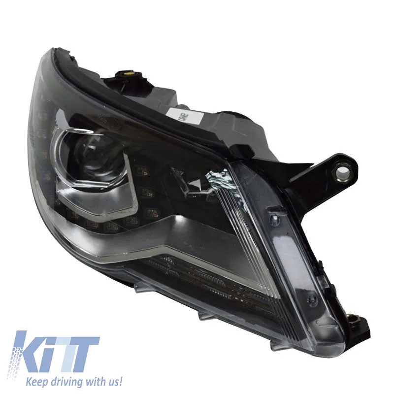 Headlights Set suitable for VW Tiguan mk1 07-11 DRL Black H7/H7 With Motor Carner