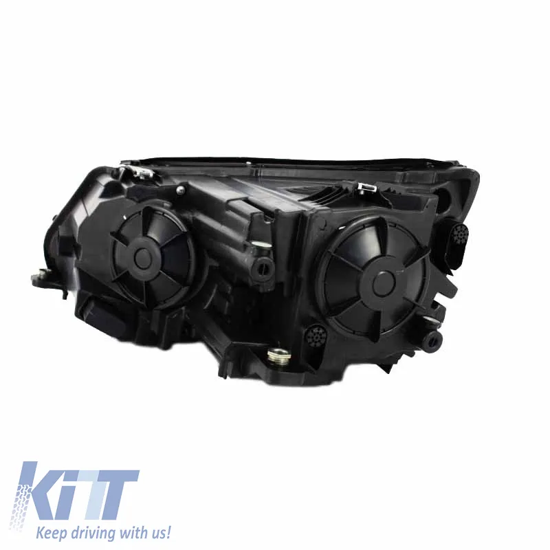 Headlights Set suitable for VW Tiguan mk1 11-15 DRL Black H7/H7 With Motor Carner