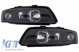 Headlights suitable for Audi A4 B6 (2000-2004) RHD or LHD Black