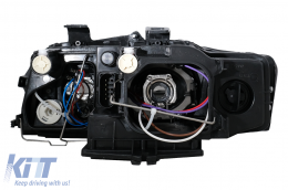 Headlights suitable for Audi A4 B6 (2000-2004) RHD or LHD Black-image-6038362