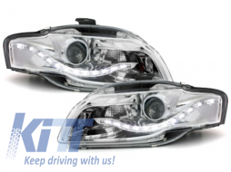 Headlights suitable for Audi A4 B7 (2004-2008) LED Daytime Running Lights DRL Optik