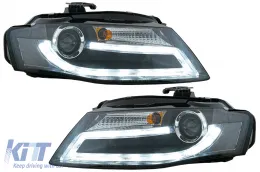 image-67-Headlights suitable for Audi A4 B8 8K (2008-2011) LED Daytime Running Light Bar Xenon Design LHD