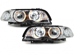 image-76-Headlights suitable for BMW 3 Series E46 Coupe (1998-2002) Angel Eyes 2 Halo Rims