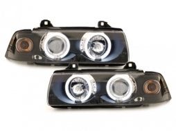 image-39-headlights suitable for BMW E36 Coupe/Cabrio 92-98_2 CCFL halo rims_black
