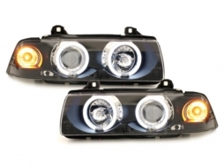 headlights suitable for BMW E36 Coupe/Cabrio 92-98_2 CCFL halo rims_black-image-63935