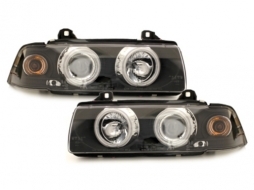 headlights suitable for BMW E36 Coupe/Cabrio 92-98_2 CCFL halo rims_black-image-63937