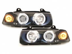 headlights suitable for BMW E36 Coupe/Cabrio 92-98_2 CCFL halo rims_black-image-63938
