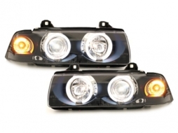 headlights suitable for BMW E36 Coupe/Cabrio 92-98_2 CCFL halo rims_black-image-63939