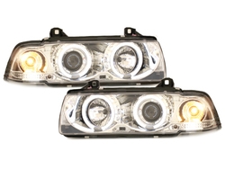 headlights suitable for BMW E36 Lim. 7.92-3.98_2 CCFL halo rims_chrome