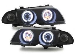 image-8-Headlights suitable for BMW E46 Limo (1998-2001) 2 CCFL Angeleyes Rings
