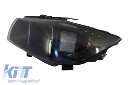 Headlights suitable for BMW E90 E91 2 Halo Rims Black (2005-2008)-image-6014938