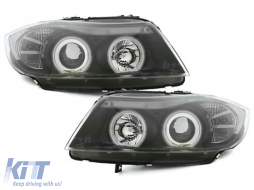headlights suitable for BMW E90/E91 3er_2 CCFL halo rims_black-image-5989974