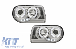 image-24-Headlights suitable for Chrysler 300C (2005-2010) Angel Eyes 2 Halo Rims Chrome