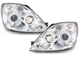 image-21-Headlights suitable for Ford Fiesta MK6 (05.2002-08.2005) Angel Eyes 2 Halo Rims Chrome