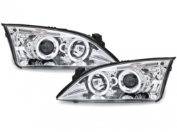 image-65-Headlights suitable for Ford Mondeo (09.2000-05.2007) Angel Eyes Chrome