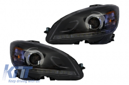 image-30-Headlights suitable for MERCEDES Benz C-Class W204 (2007-2010) Facelift LED Xenon Look