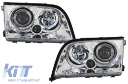 Headlights suitable for MERCEDES Benz S-Class W140 SE SEL (1995-1999)-image-5994504