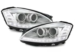 image-31-Headlights suitable for MERCEDES Benz W221 S class 05-09 HID XENON Chrome