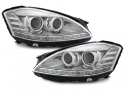 Headlights suitable for MERCEDES Benz W221 S class 05-09 HID XENON Chrome-image-65772
