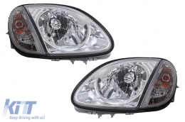 Headlights suitable for Mercedes SLK R170 (04.1996-2004) Chrome-image-6105762