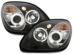 image-24-Headlights suitable for Mercedes SLK R170 (04.1996-2004) CCFL Angel Eyes 2 Halo Rims Black