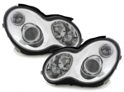 image-66-Headlights suitable for Mercedes W203 C class (2000-2006) Chrome