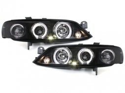 image-18-Headlights suitable for Opel Vectra B (11.1995-12.1998) Angel Eyes 2 Halo Rims Black