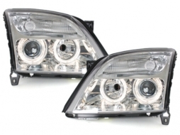 image-33-Headlights suitable for Opel Vectra C (04.2002-08.2005) 2 Halo Rims Chrome