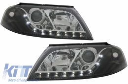 image-47-Headlights suitable for VW Passat 3BG (2000-2004) DRL Look RHD Black