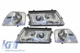 image-49-Headlights suitable for VW Passat 3BG B5 (09.2000-03.2005) 2 Halo Rims Chrome