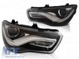 image-3-HEADLIGHTS TRUE DRL BLACK fits AUDI A1 04.10-12.14