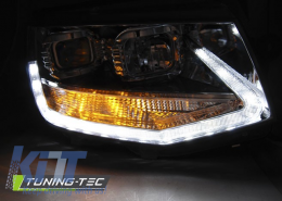 HEADLIGHTS TRUE DRL CHROME fits VW T6 15-19-image-6268021