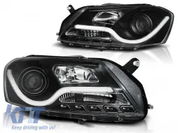 image-55-HEADLIGHTS TUBE LIGHT BLACK fits VW PASSAT B7 10.10-10.14