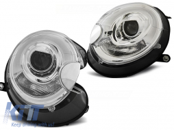 HEADLIGHTS TUBE LIGHT CHROME fits BMW MINI (COOPER) 06-14