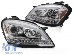 HEADLIGHTS TUBE LIGHT CHROME SEQ fits MERCEDES W164 ML M-KLASA 09-11 - TTHM6029143
