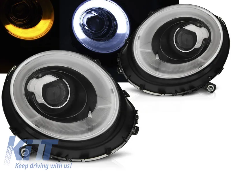 HEADLIGHTS TUBE LIGHTL BLACK fits BMW MINI (COOPER) 06-14