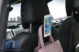 Headrest Car Seat Hanging Hook With Phone Tablet Holder Mount Sticker-image-6038051