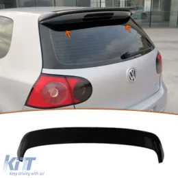 image-1-Heckdachspoiler geeignet für Golf 5 in Piano Schwarz ABS / 2003 - 2009 (Standard)