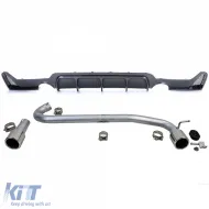 Heckdiffusor aus Carbon + Auspuffrohr 440-Look, geeignet für BMW F32 F33 F36 425 428 430-image-6205316
