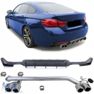 image-24-Heckdiffusor aus Carbon + Sportauspuff für 4er BMW F32 F33 F36 425 428 430 geeignet