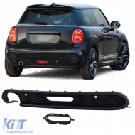 image-44-Heckdiffusor-Einsatz geeignet für JCW-Stoßstange für Mini Cooper One D F55 F56 F57 14-20