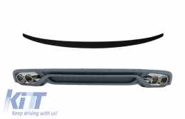 image-41-Heckdiffusor für AUDI A4 B8 Limo Facelift 12-15 AB-Look Auspuff Tipps Spoiler