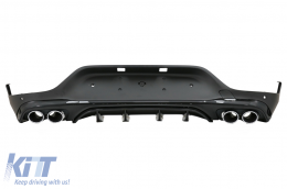 image-0-Heckdiffusor für Mercedes GLC Coupe Facelift C253 20+ Auspuff GLC43 Look